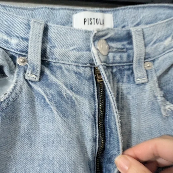 Pistola Straight Leg Jeans Light Blue - Picture 2 of 4